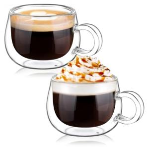 Glastal 4 Oz Double Wall Espresso Cups - 2 Pack