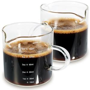 Set of 2 Heat Resistant Espresso Cups