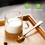 Qipecedm 2-Piece Espresso Glass Set with Handle