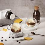 Glastal 4 Oz Double Wall Espresso Cups - 2 Pack