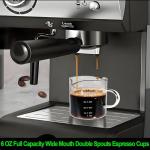 Set of 2 Heat Resistant Espresso Cups