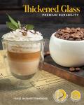 Kitchables Double Walled Glass Coffee Mugs - Set of 4