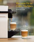 Kitchables Double Walled Glass Coffee Mugs - Set of 4