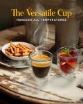 Kitchables Double Walled Glass Coffee Mugs - Set of 4