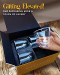 Kitchables Double Walled Glass Coffee Mugs - Set of 4