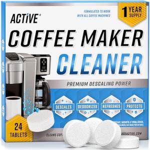 Coffee Machine Cleaner Descaler Tablets - 24 Pack