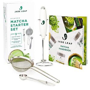 Jade Leaf Matcha Starter Set with Whisk & Frother