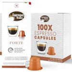 Espresso Italia 100 Forte Coffee Capsules for Nespresso