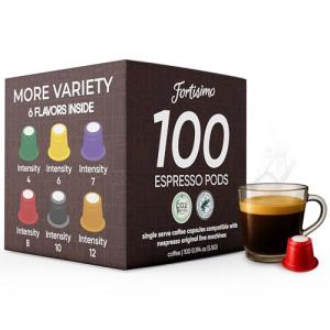 Fortisimo Espresso Pods Variety Pack - 100 Count