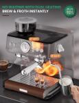 COUPLUX 58MM Espresso Machine with Grinder & Frother
