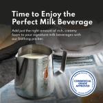 Commercial Grade Stainless Steel Frothing Pitcher, 12-Ounce