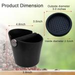 Coffee Knock Box with Silicone Tamper Mat Combo