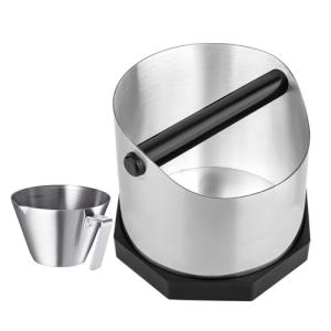 Gocoffun Large Espresso Knock Box with Measuring Cup