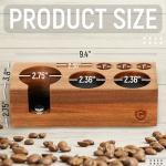 Acacia Wood Espresso Tamping Station and Holder