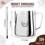 32oz Stainless Steel Milk Frothing Pitcher