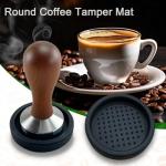 Coffee Knock Box with Silicone Tamper Mat Combo