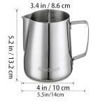 Stainless Steel Milk Frothing Pitcher 32 Oz