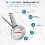 Milk Frothing Thermometer with Clip for Coffee