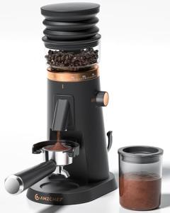 AMZCHEF Single Dose Espresso Grinder with 75 Settings