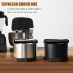 Gocoffun Large Espresso Knock Box with Measuring Cup