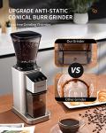 SHARDOR Conical Burr Coffee Grinder with 48 Settings