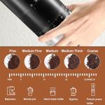 Portable Electric Burr Coffee Grinder with 38 Settings
