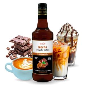 RIO Mocha Coffee Syrup for Drinks and Desserts