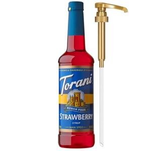 Torani Strawberry Sugar Free Syrup with Pump