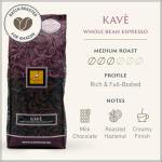 Filicori Zecchini Italian Espresso Beans – Whole Bean Coffee Medium Roast Arabica & Robusta Blend – Low Acidity, Slow Roasted – Kavè 2.2lb Bag