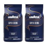 Lavazza Super Crema Medium Espresso Beans, 2 Pack