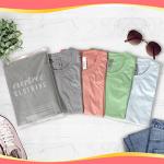 Any Beans Necessary Coffee Shirt - Heather Blue