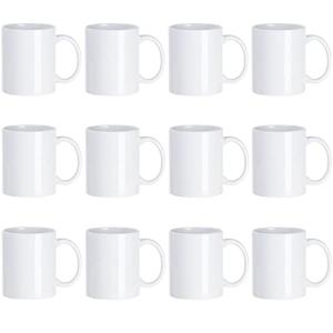 Nubaka 12oz Blank Porcelain Mugs Set of 12