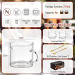 Mcupper Double Spout Espresso Cups with Spoons