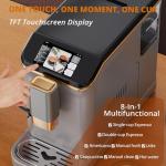 Garvee Automatic Espresso Machine with Milk Frother