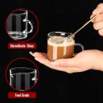 Mcupper Double Spout Espresso Cups with Spoons
