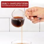 Mcupper Double Spout Espresso Cups with Spoons