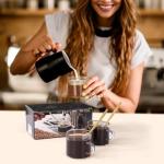 Mcupper Double Spout Espresso Cups with Spoons