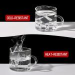 Mcupper Double Spout Espresso Cups with Spoons