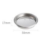 watchget Coffee Machine Cleaning Set,1Piece Coffee Machine Brush with Spoon and 1 Piece 58mm Stainless Steel Backflush Insert, Metal Blind Filter for Espresso Machine