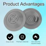 BOXOB 2pcs Cleaning Disc for Breville Espresso Machine, 2.13 Inch Diameter Silicone Espresso Backflush Cleaning Disc Coffee Backwash Plate Tablets Kit Compatible with Breville Accessories