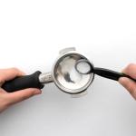 watchget Coffee Machine Cleaning Set,1Piece Coffee Machine Brush with Spoon and 1 Piece 58mm Stainless Steel Backflush Insert, Metal Blind Filter for Espresso Machine