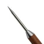 Ruiwaer Stainless Steel Coffee Art Pen Coffee Fancy Stitch Barista Tool Coffee Latte Needle with Wood Handle Stainless Steel Coffee Fancy Needle Latte Art Pen for DIY Coffee Decor