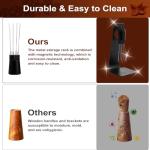 Espresso Accessories Kit 51mm, Coffee Tamper with Spring Loaded Calibration, 316 Stainless WDT Tool with Magnetic Stand and Dosing Funnel Set Fits Espresso Machine Press and 51mm Portafilters