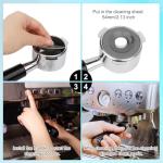 BOXOB 2pcs Cleaning Disc for Breville Espresso Machine, 2.13 Inch Diameter Silicone Espresso Backflush Cleaning Disc Coffee Backwash Plate Tablets Kit Compatible with Breville Accessories