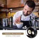 Milk Frother Handheld Art Set - with Milk Frother Pitcher, Powder Cocoa Shaker, Latte Art Pen, Coffee Stencils, Coffee Spoons