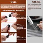 Espresso Accessories Kit 51mm, Coffee Tamper with Spring Loaded Calibration, 316 Stainless WDT Tool with Magnetic Stand and Dosing Funnel Set Fits Espresso Machine Press and 51mm Portafilters