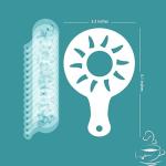 16Pcs Christmas Stencils for Crafts Reusable Coffee Stencils for Latte Art Coffee Decorating Kit Barista Tools Latte Template - Reusable Christmas Cookie Decorating Kit - Cookie Stencil for Cakes