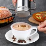 19 Pieces Coffee Decoration Stencils Latte Art Template Coffee Mold Tool with 3 Stainless Steel Shaker and 16 Pieces Stencils Latte Art for Cake Cookie Decorating Oatmeal Cappuccino Hot Chocolate