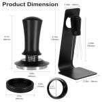 Espresso Accessories Kit 51mm, Coffee Tamper with Spring Loaded Calibration, 316 Stainless WDT Tool with Magnetic Stand and Dosing Funnel Set Fits Espresso Machine Press and 51mm Portafilters
