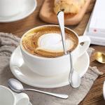 Milk Frother Handheld Art Set - with Milk Frother Pitcher, Powder Cocoa Shaker, Latte Art Pen, Coffee Stencils, Coffee Spoons